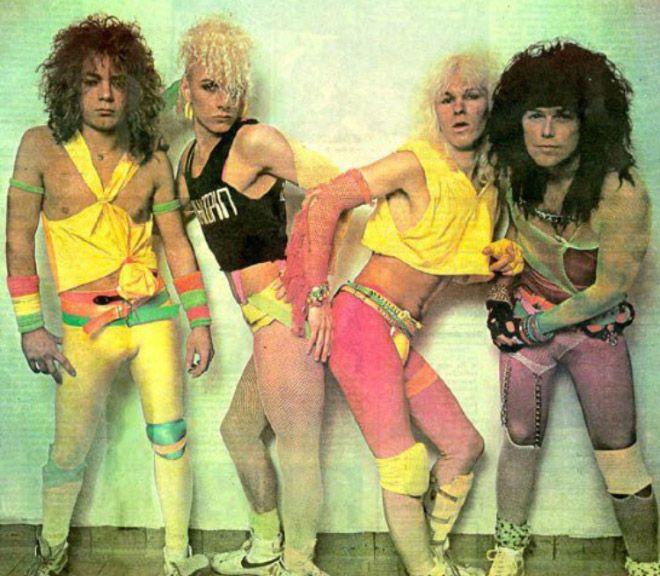 Смешные костюмы рок музыкантов 80-х